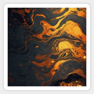 Stylized Liquid Stone Surface Sticker